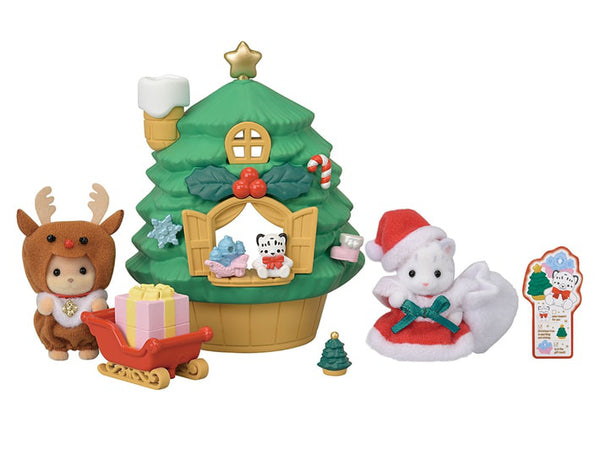 Sylvanian Families Baby Santa's Christmas Tree House