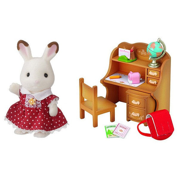 Sylvanian Families: Chocolate Rabbit Girl & Furniture Set