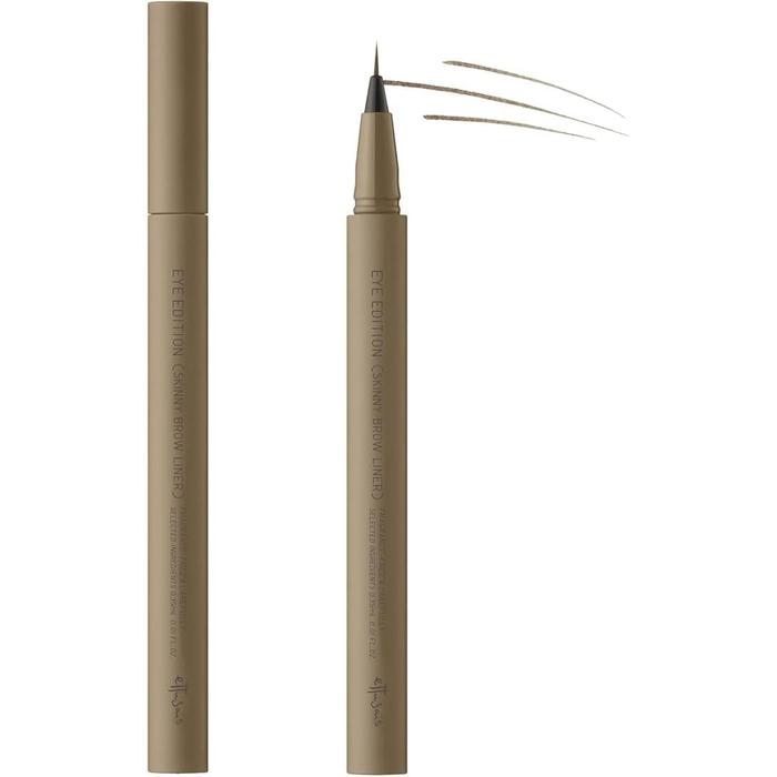ettusais Eye Edition Skinny Brow Liner – Waterproof Eyebrow Pen 0.35ml [Alcohol-free]