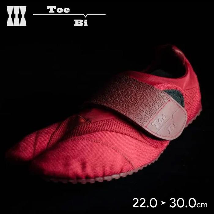 KINEYA Toe-Bi Red – Barefoot Split-Toe Running Shoes