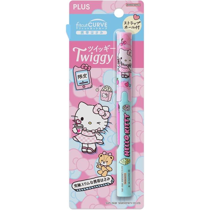PLUS Fit Cut Curve Twiggy Sanrio Portable Scissors – Limited Edition, 4 Designs
