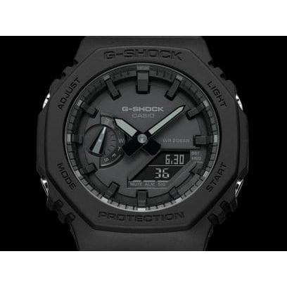 Casio G-Shock Carbon Core Guard GA-2100-1A1 Men's Watch, Black with Shock Resistance and 20 ATM Water Resistance