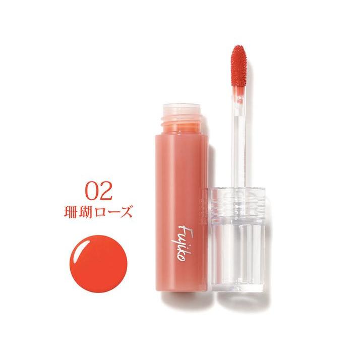 Fujiko Nuance Wrap Tint 02 Coral Rose Lipstick 2.8g [Alcohol-free]