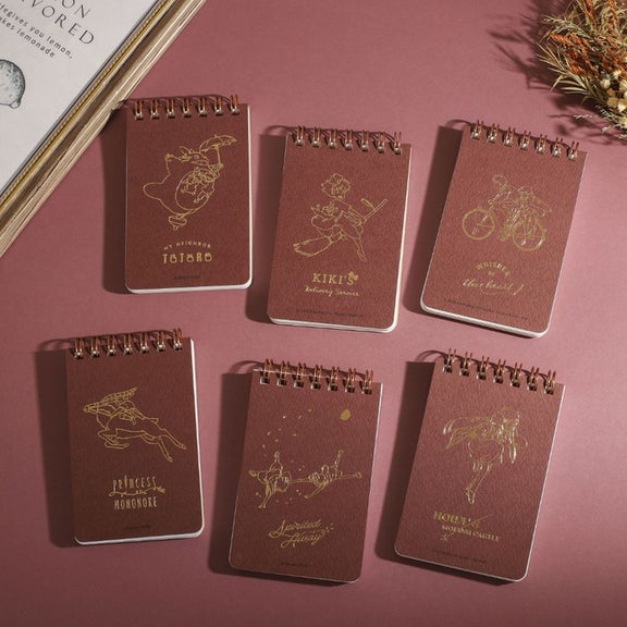 Buy Princess Mononoke GoldStamped Mini Notebook in wabi sabi store