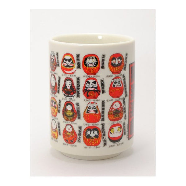 Ceramic mug with a Daruma motif