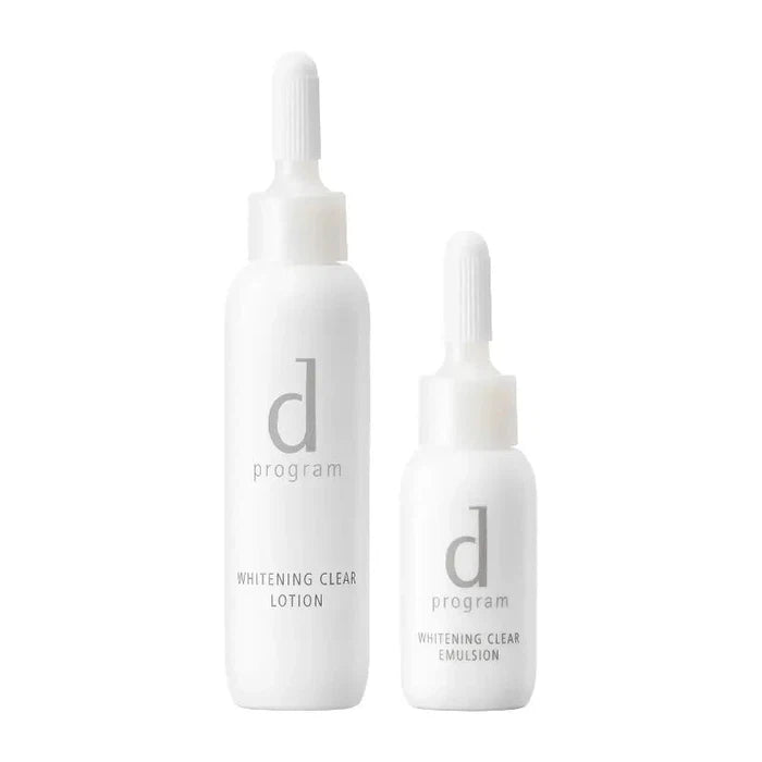 d Program Brightening Clear Set MB (7-Day Trial) – Whitening Lotion & Emulsion for Smooth, Clear, Moisturized Skin 23+11ml [Alcohol-free]