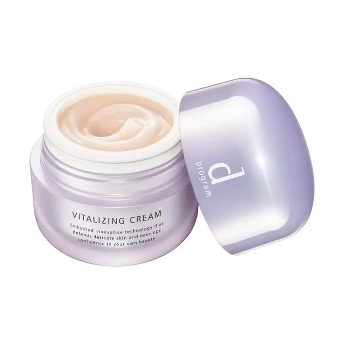 d Program Vitalizing Cream (Quasi-Drug) - Firming & Moisturizing Anti-Aging Cream for Sensitive Skin 45g [Alcohol-free]