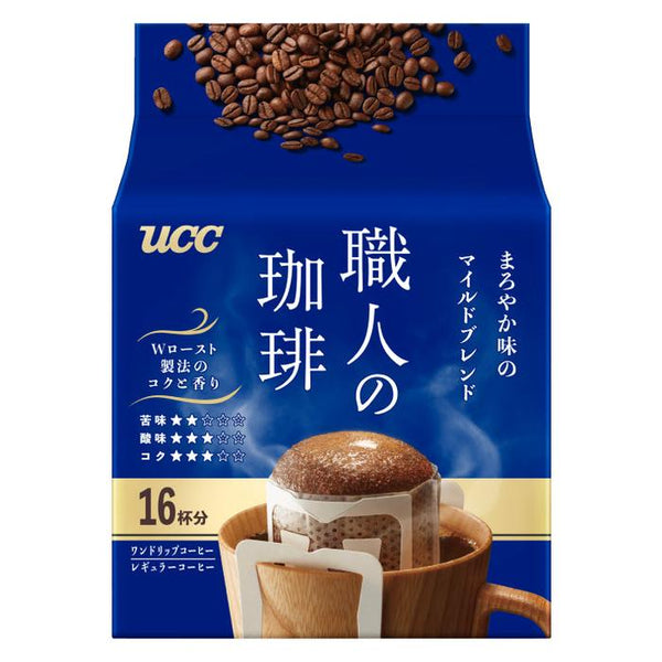 UCC Craftsman's Coffee Drip – Mild Blend with Smooth Flavor 16 sachets