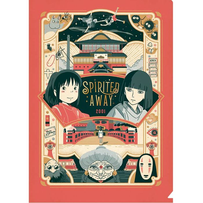 A4 folder with a motif from the movie "Spirited Away"