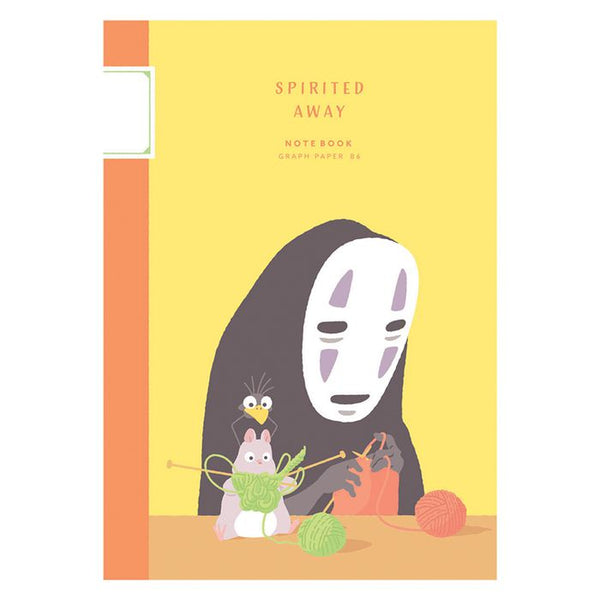 B6 squared notebook with a motif from the movie "Spirited Away"