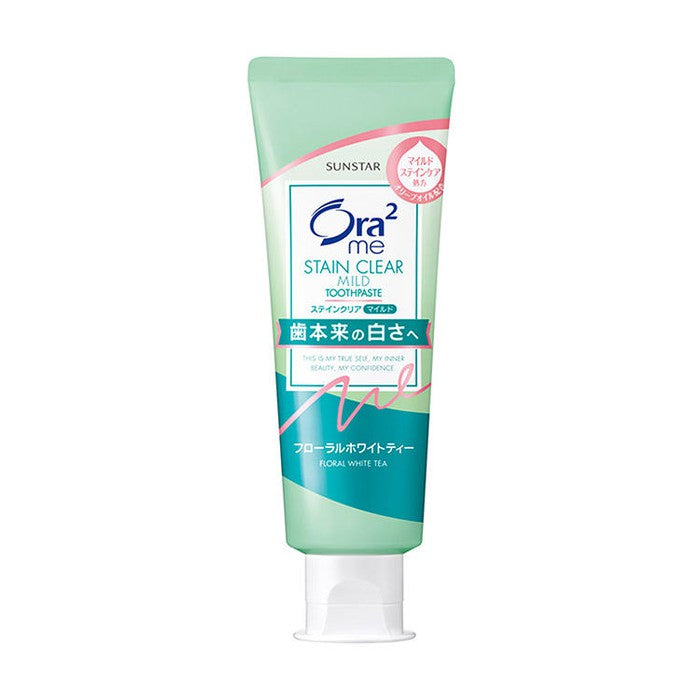 Ora2 Me Stain Clear Paste Mild Floral White Tea |Whitening & Refreshing Care 125g [Alcohol-free]