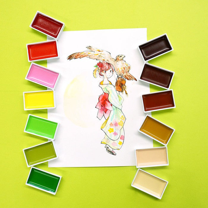 Kuretake Gansai Tabi 18 color set (MC20/18V)