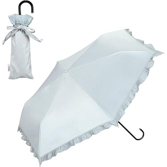 Wpc. Shading Classic Frill Mini Folding Parasol – 100% UV Cut, Rain or Shine