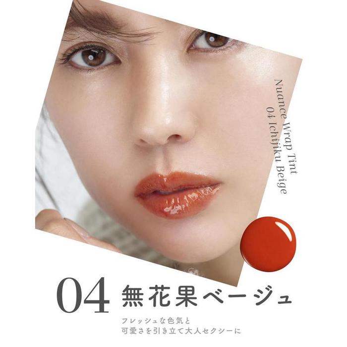 Fujiko Nuance Wrap Tint 04 Fig Beige Contents 2.8g [Alcohol-free]