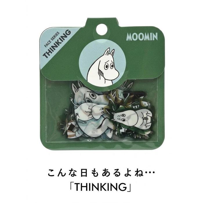 World Craft MOOMIN Face Flake Stickers – 3 Designs