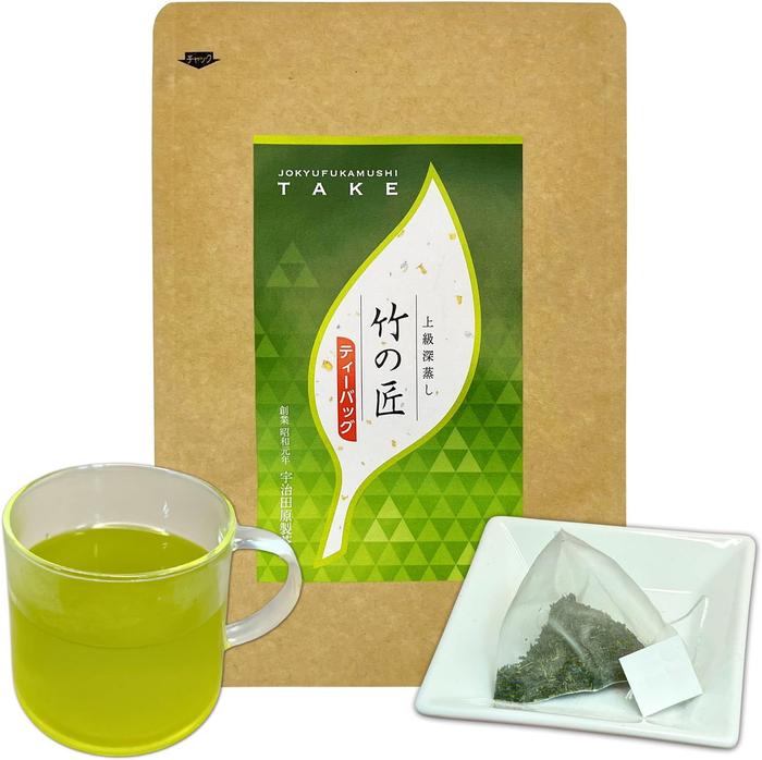 Kyoto Ujitawara Seicha Bamboo Master Deep-Steamed Sencha Green Tea Bags – Premium Uji Tea, 20 Bags