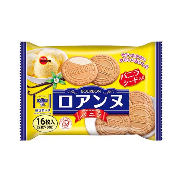 ROANNE - Thin wafers with vanilla ice cream flavored cream, 16 pcs