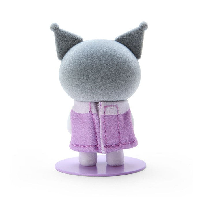Sanrio Pitatto Friends (Mini) Flocked Doll Kuromi – Miniature, Poseable, & Customizable 6.8cm 604321