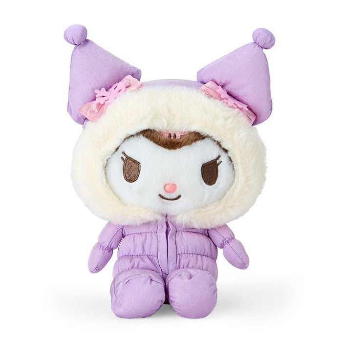 [Sanrio] Kuromi Plush Toy (Fluffy Winter) – Cozy Quilted Jumpsuit Edition 19cm 247383