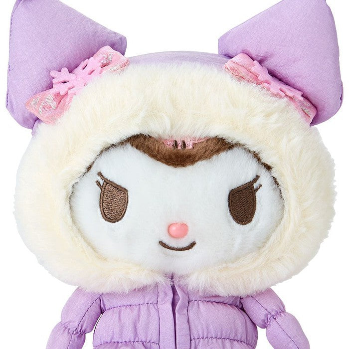 [Sanrio] Kuromi Plush Toy (Fluffy Winter) – Cozy Quilted Jumpsuit Edition 19cm 247383