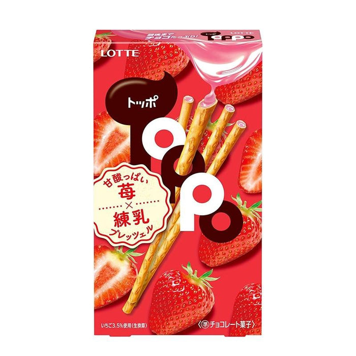 Pretzels filled with strawberry chocolate TOPPO 36g