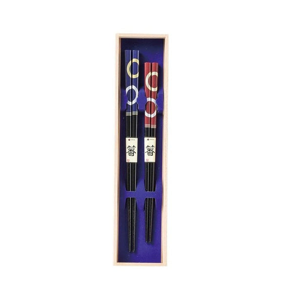 HIGH CLASS Set of two pairs of Wakasa Nuri chopsticks from Obama