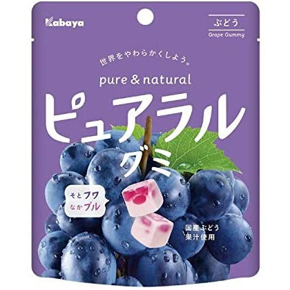 Marshmallow jelly beans with 100% grape juice PURERAL 58g