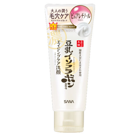 NAMERAKA HONPO anti-aging face wash cream with soy milk and retinol