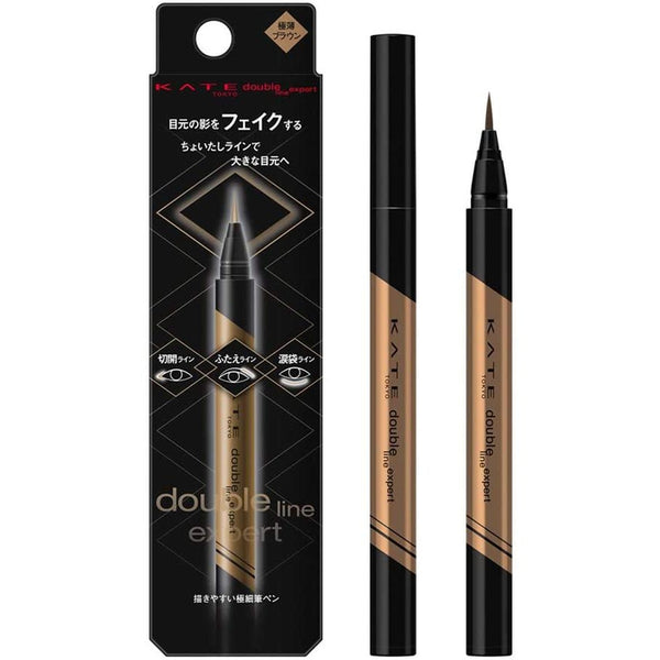 DOUBLE LINE EXPERT - Eyeliner do konturowania (efekt dużego oka) kolor: jasny brąz 5g [Bez alkoholu]