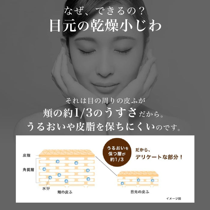 Hada Labo Gokujyun Premium - Strongly moisturizing and revitalizing eye cream with 7 types of Hyaluronic Acid 20g [Alcohol-free]