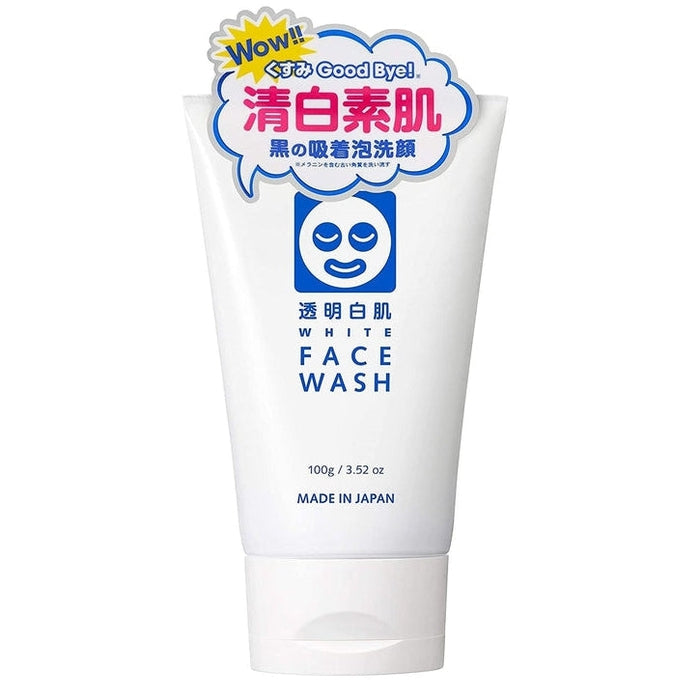 BEST-SELLER! Brightening face wash cream with Vitamin C, Collagen and Hyaluronic Acid TOUMEI SHIROHADA-WHITE CARE CREAM 100g [With alcohol]