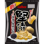 Calbee Kataage Potato – Hard Fried Potato Chips Black Pepper Flavor (65g)