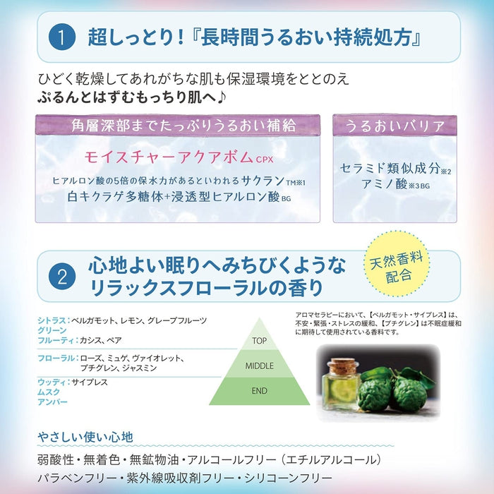 KOSE URU URU BOMB - Strongly moisturizing sheet masks with Hyaluronic Acid 7 pieces [Alcohol-free]