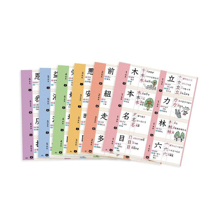 Cards for memorizing kanji characters Basic Level 1026 kanji OBOERU KADO