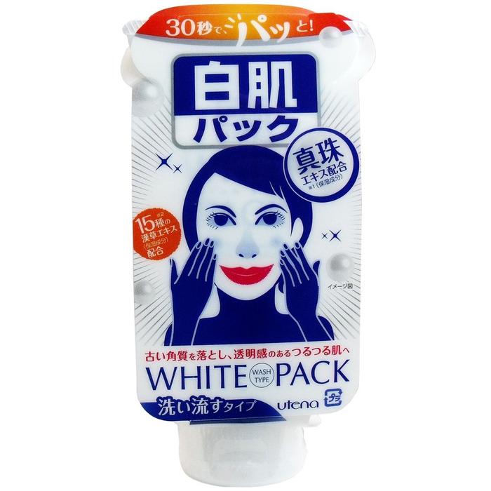 UTENA WHITE PACK - Bestseller!!! Whitening face mask with pearl extract and 15 Japanese herbs 140g [Alcohol-free]