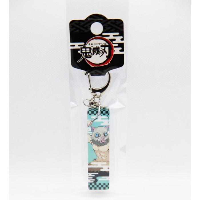 Keychain with Inosuke Hashibira from Demon Slayer (vertical)