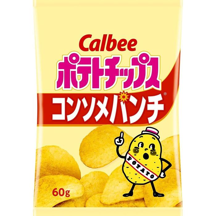 Chipsy ziemniaczane o smaku zupy kremu Pottato Chips od Calbee 60g