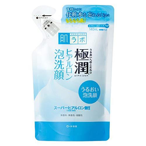 [Refill] Hada Labo Foaming face wash with hyaluronic acid 140ml [Alcohol-free]