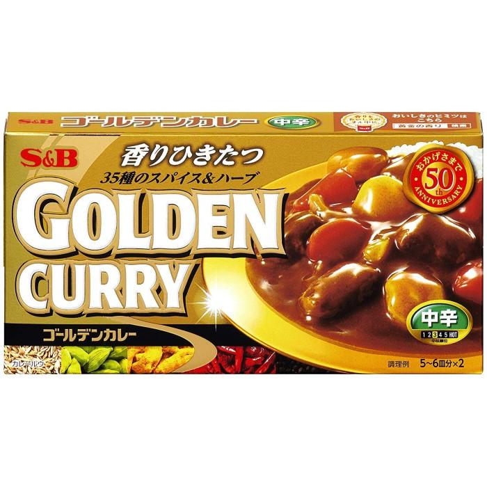 GOLDEN CURRY spice cubes Medium Hot 198g(11 servings total)