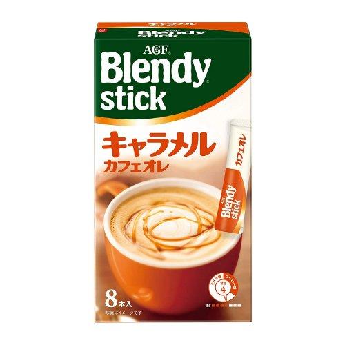 Caramel-flavored latte coffee in sachets from Blendy Stick, 8 sachets