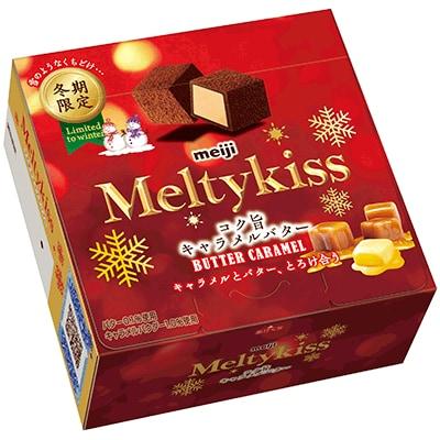 Limitowana edycja zimowa! Rozplywajace sie czekoladki w posypce Butter Carmel MELTY KISS od Meij 56g