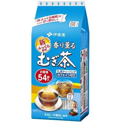 NUMER JEDEN W JAPONII ! Herbata Jeczmienna bezkofeinowa do robienia w dzbanku Kaori Kaoru Mugicha 54 torebek od Itoen