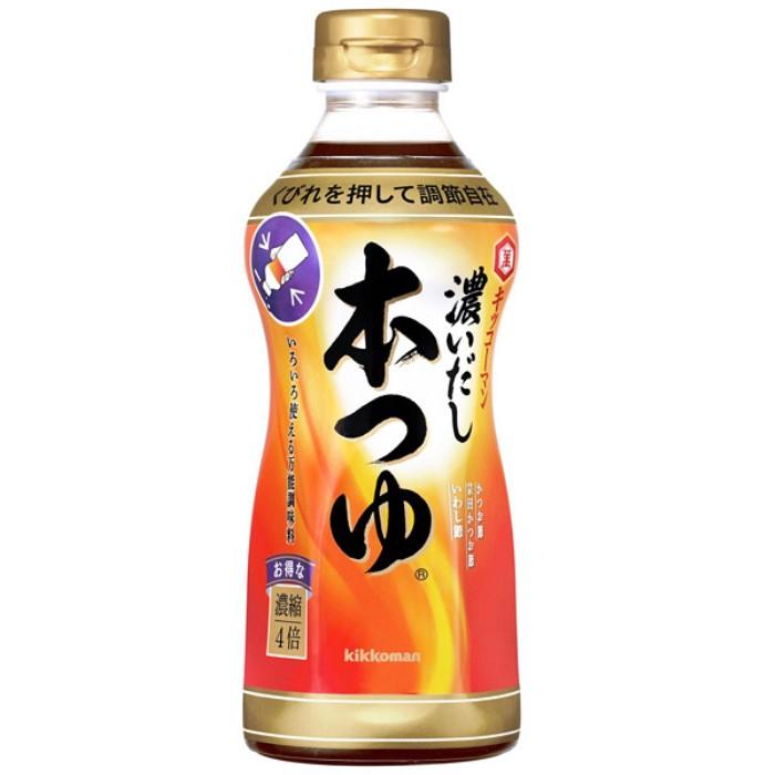 Hon Tsuyu sauce (dashi broth mixed with soy sauce) from Kikkoman 500ml