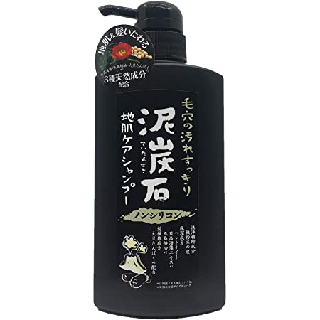 DEITANSEKI JIHADA CARE SHAMPOO - Shampoo based on bentoite clay and charcoal for oily hair 500ml [With alcohol]