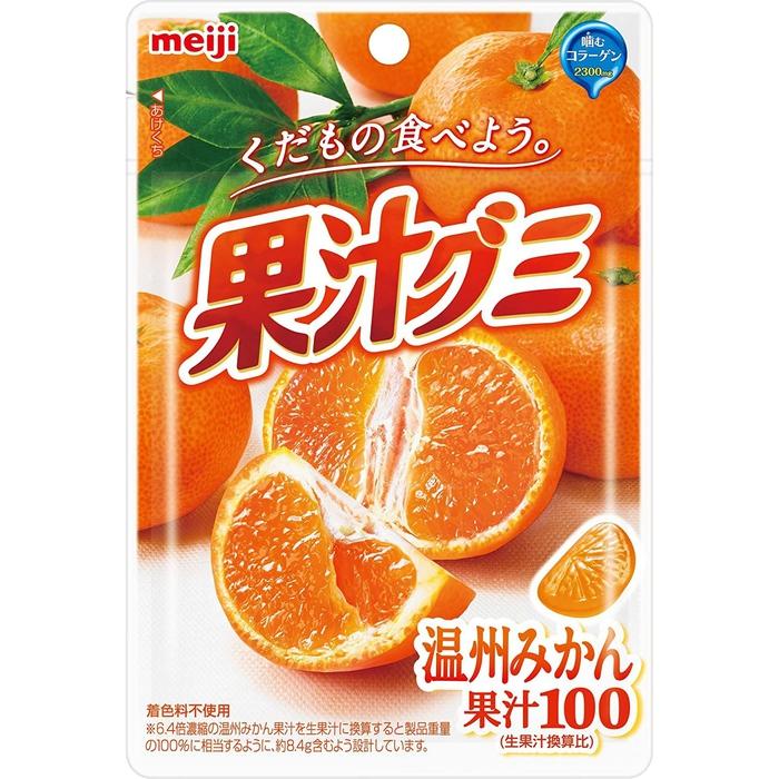 Zelki ze 100% soku o smaku mandarynkowym KAJYUU GUMMY 51g