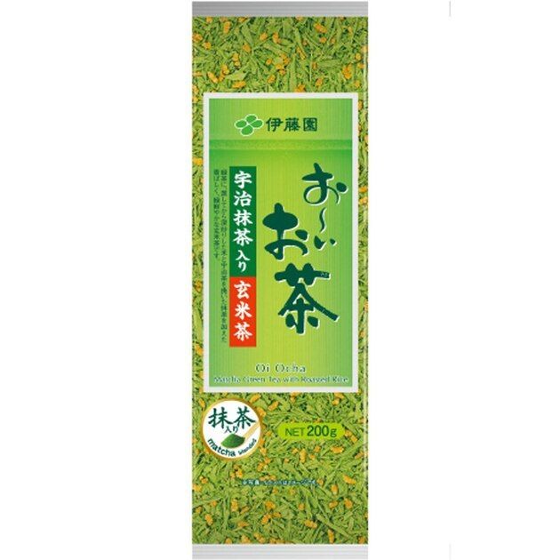 Zielona Herbata z prazonym ryzem i macha Genmaicha Oi Ocha 200g – WABI ...