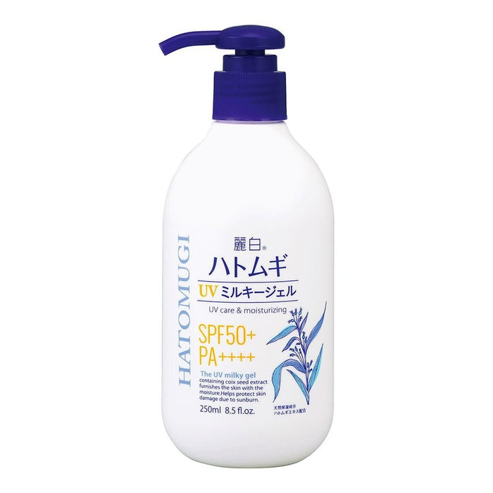 Reihaku HATOMUGI - UV sunscreen body milk SPF50 PA +++ with Hatomugi extract 250ml [With alcohol]