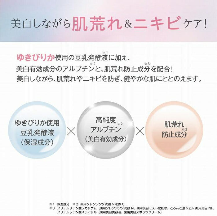 NAMERAKA HONPO - Brightening facial cleansing cream for acne and sensitive skin 150g [With alcohol]